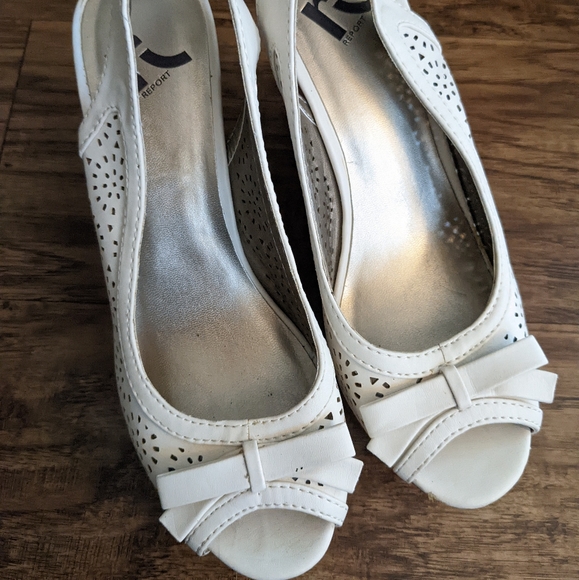 White Cork Wedges - Picture 5 of 8